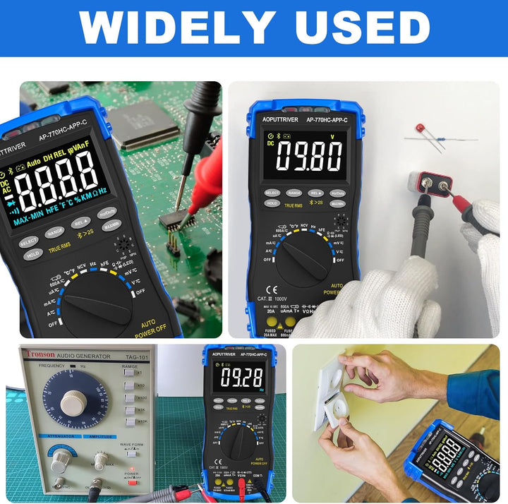 Multimeter Digital AP-770HC-APP 6000Counts Auto/Manueller Bereich Strommessgerät Multi Tester NCV St