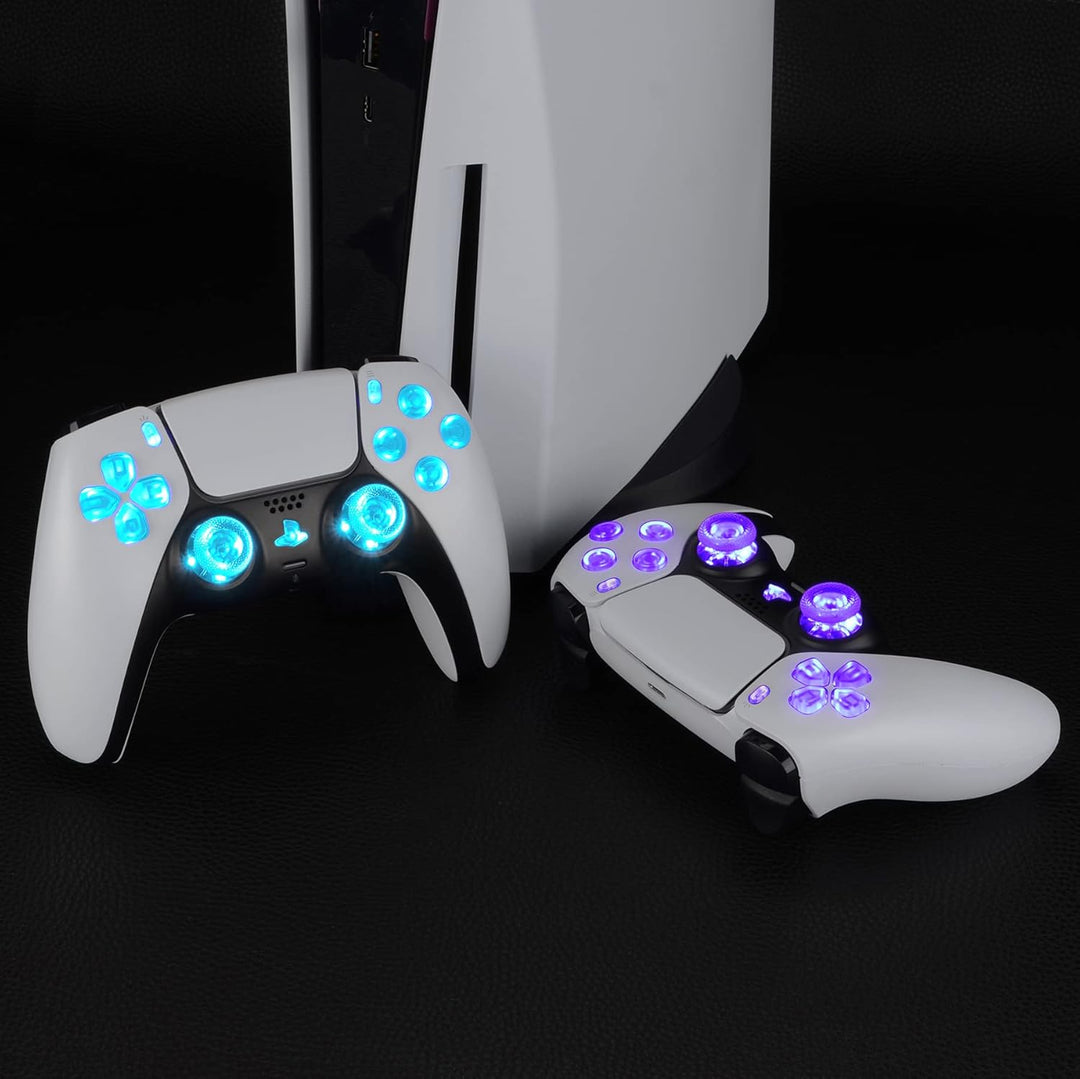 eXtremeRate Leuchttaste DTF LED V3 Kit für ps5 Controller BDM-010&BDM-020 D-Pad Tasten Thumbsticks R