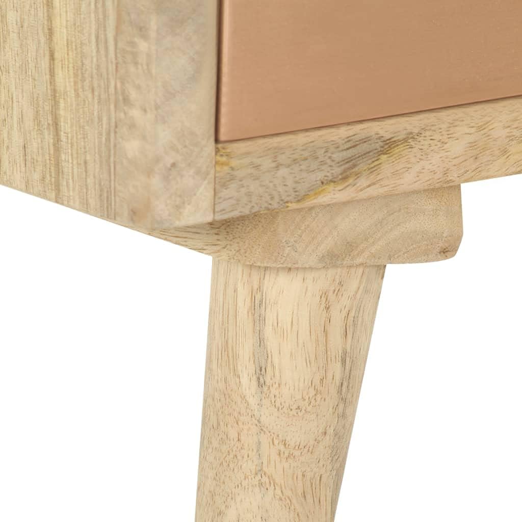 vidaXL Mangoholz Massiv TV Schrank mit 4 Schubladen Lowboard TV Möbel Tisch Sideboard Fernsehtisch F