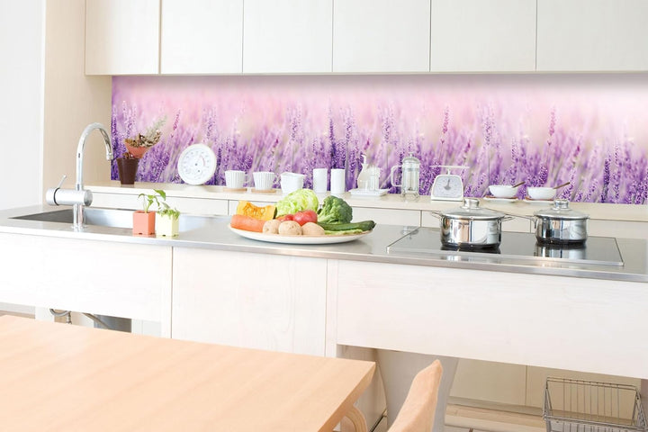 DIMEX Küchenrückwand Folie Selbstklebend Lavendel 350 x 60 cm | Klebefolie - Dekofolie - Spritzschut