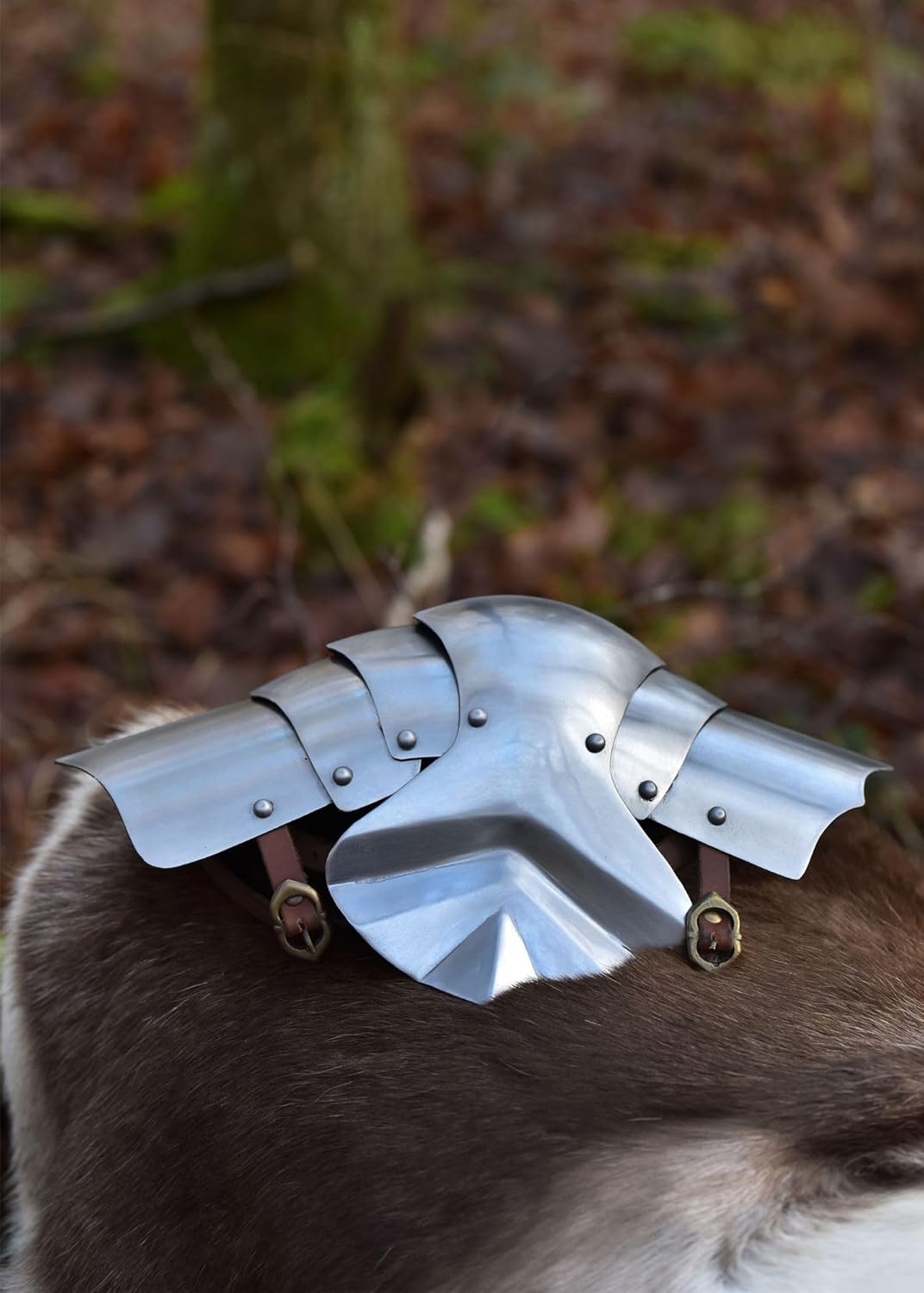 Battle-Merchant Kniebuckel, Kniekacheln, (Paar), 15. Jh, Stahl - Mittelalter, LARP