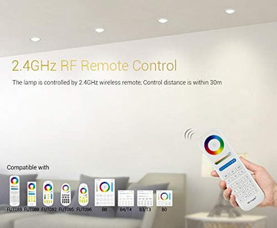 LIGHTEU®, Miboxer RGBCCT 9 WATTS LED Deckenleuchte, smart rf aktiviert Touch Remote Wifi Steuerung L