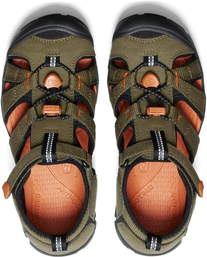 Keen SEACAMP II CNX Y-ENSIGN BLUE/CAMELLIA RO 1010099 Unisex-Kinder Sandalen 32 EU Dark Olive Gold F