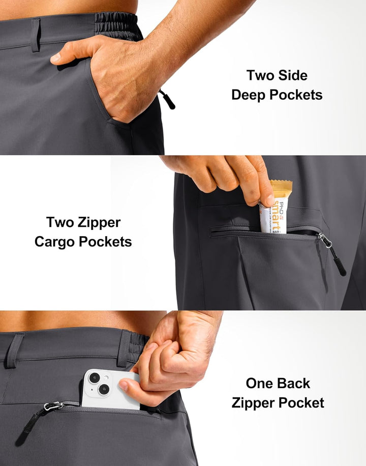 Herren Wandern Cargo Shorts Stretch Quick Dry Outdoor Tactical Shorts für Männer mit Multi Tasche fü