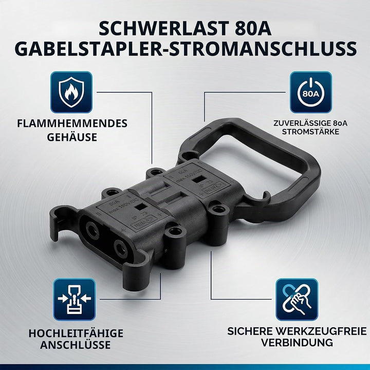 80A Elektro-Gabelstapler Stromanschluss Batterielade Schnelltrennstecker Männlich Weiblich Stecker m