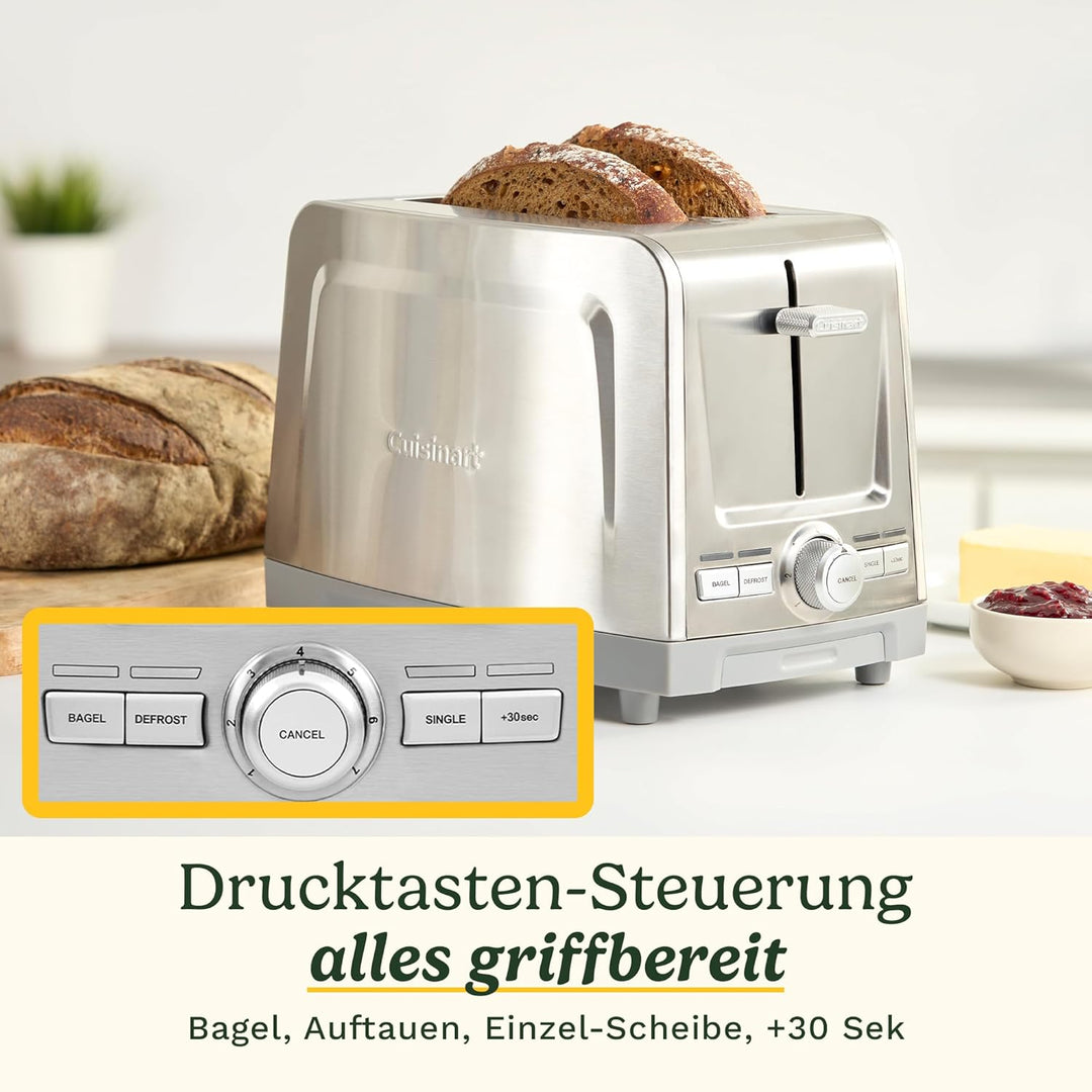 Core Collection 2 Slice Metal Toaster 2 Scheiben (CC) Edelstahl, 2 Scheiben (CC) Edelstahl