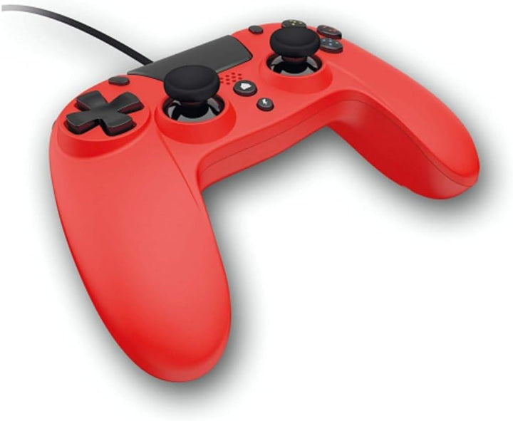 Gioteck PS4 Controller, kabelgebunden, Klinkenstecker 5 mm, Rot, VX4PS4-43-MU, rot