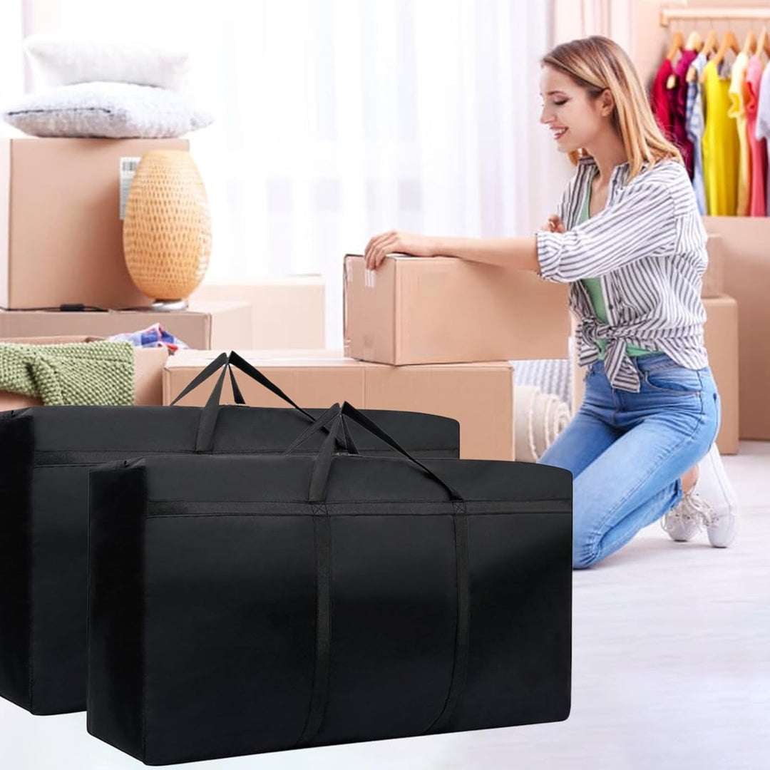Aufbewahrungstasche,180 L Reisetasche Gross,600D Heavy-Duty Umzugstaschen Mit Reissverschlüssen Hand