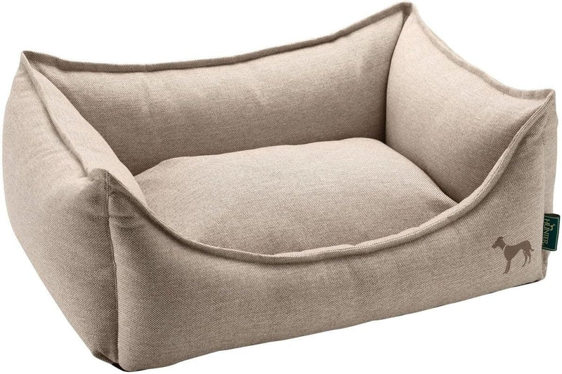 HUNTER Livingston Hundesofa, Hundebett, Strukturstoff, klassisch, S, beige, 60 x 40 x 20 cm beige 60