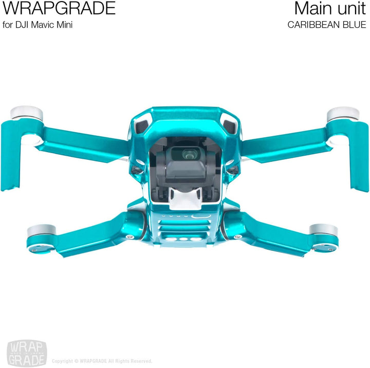 WRAPGRADE Skin kompatibel mit DJI Mavic Mini (Caribbean Blue), Caribbean Blue