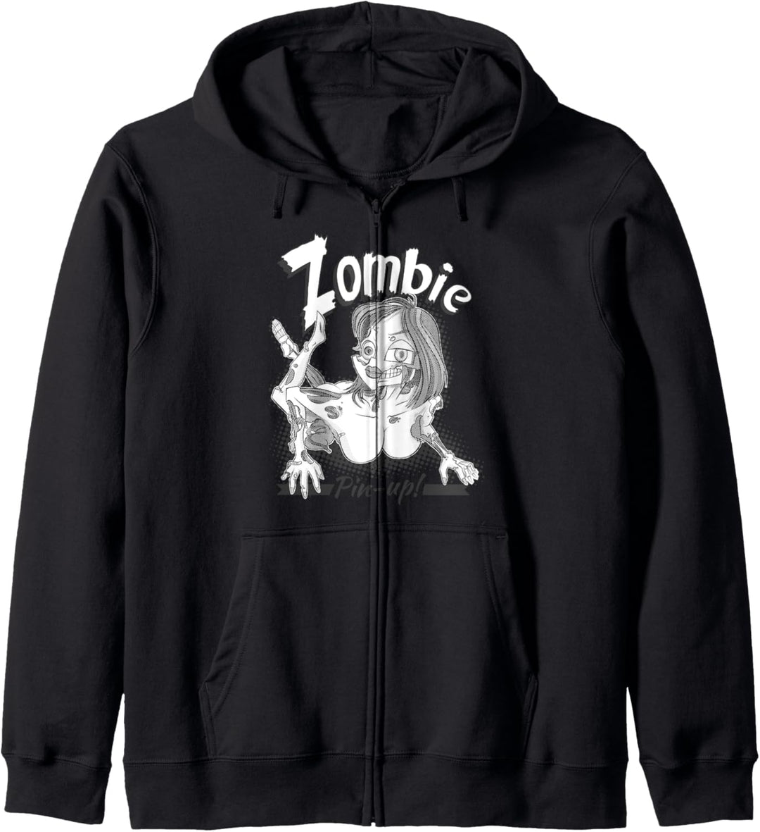 Sexy Zombie Pin Up wiederbelebt Leiche Gore Mädchen Kapuzenjacke