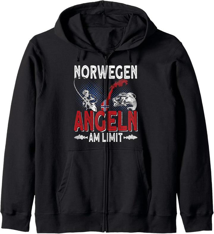 Norwegen Angeln am Limit - Skandinavien Angler Norwegen Kapuzenjacke