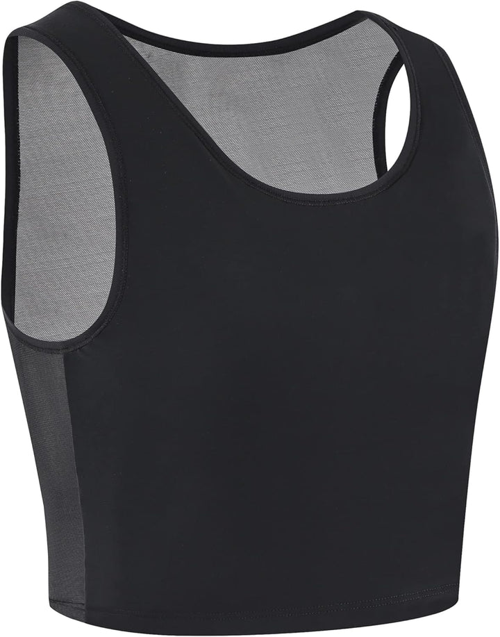 XUJI Binder Transgender FTM Atmungsaktiver Brust Binder XL Schwarz, XL Schwarz