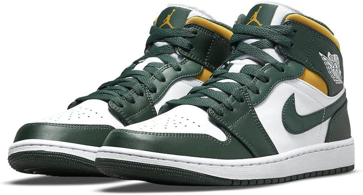 Nike Damen WMNS Air Jordan 1 Mid Sneaker 38.5 EU Grün, 38.5 EU Gr&amp;
