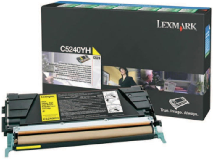 Lexmark C5240YH C524 Tonerkartusche 5.000 Seiten Return program, gelb, Gelb