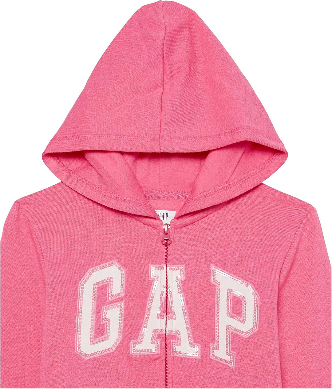 GAP Mädchen Logo Fz Kapuzenpullover L Rosa Jubilee Nylon auf, L Rosa Jubilee Nylon auf