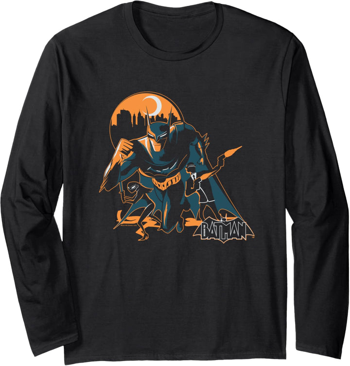 Beware the Batman Cityscape Langarmshirt