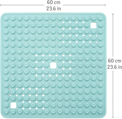 Tatkraft Detail - Robust Duschmatte rutschfest - 60x60cm - Extra Gross Rutschmatte Dusche mit 134 St