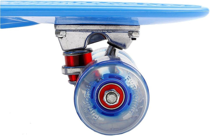 FunTomia Kinder Skateboard Cruiserboard Miniboard 57cm mit oder ohne LED Leuchtrollen Alu Truck Mach
