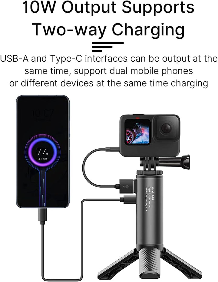 Ulanzi BG-4 Power Bank Griff mit Stativ - 5000 mAh