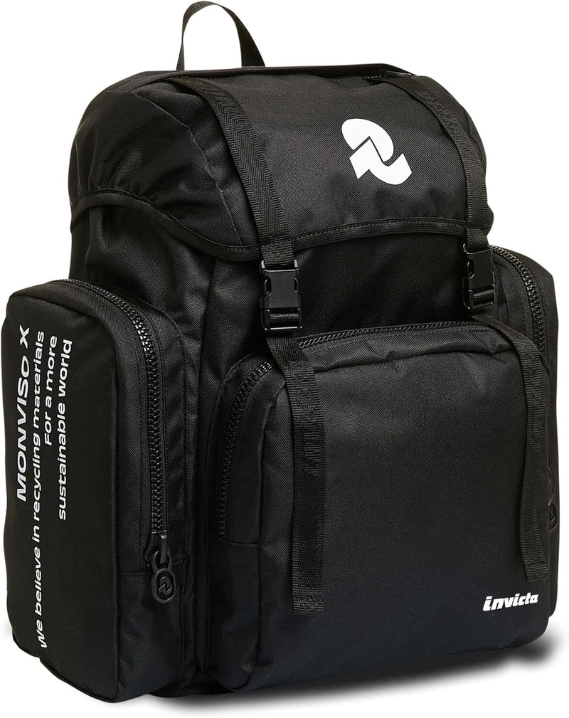 Invicta Rucksack aus nachhaltigem Stoff, Praktisch & Unisex, mit Laptopfach bis 14&