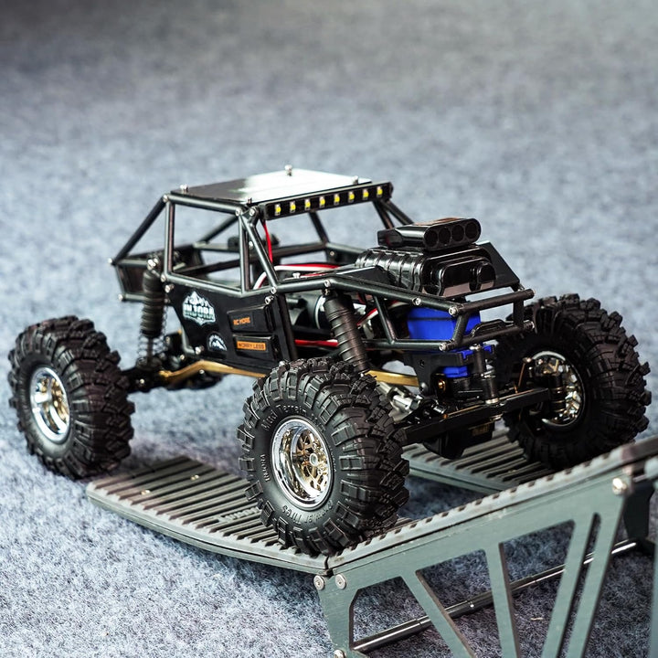 INJORA Rock Tarantula Nylon Buggy Karosserie Chassis Kit für TRX4M Upgrade 1/18 RC Crawler,schwarz,