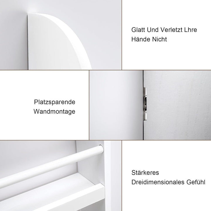 Youyijia Kinderbücherregal, 60 x 117 cm, 4-stufiges Kinderbücherregal, Aufbewahrungsregal für Kinder