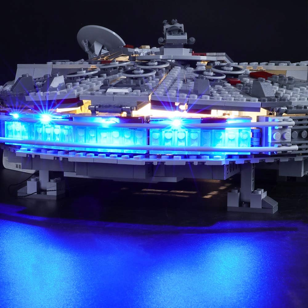 BRIKSMAX Led Beleuchtungsset für Lego Star Wars Millennium Falcon,Kompatibel Mit Lego 75257 Baustein