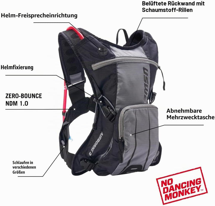 USWE Airborne – Limited Race Edition, Trinkrucksack, federfrei, für MTB, Mountainbike, Radfahren, Gr