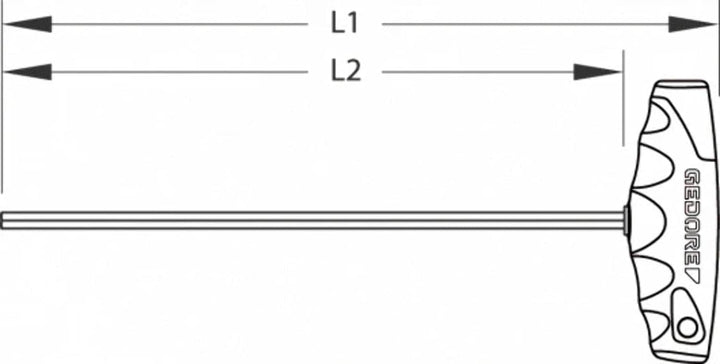 GEDORE 2142 T-008 Sechskantschraubendreher-Satz 8-teilig