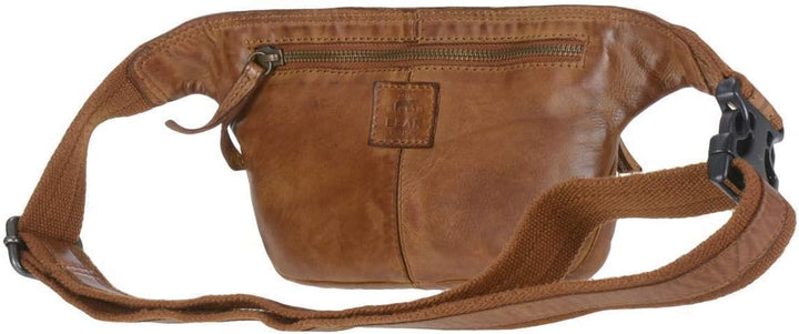 Bear Design Bauchtasche Gürteltasche Herren Damen Leder lässig modern Cognac auch Crossover zu trage