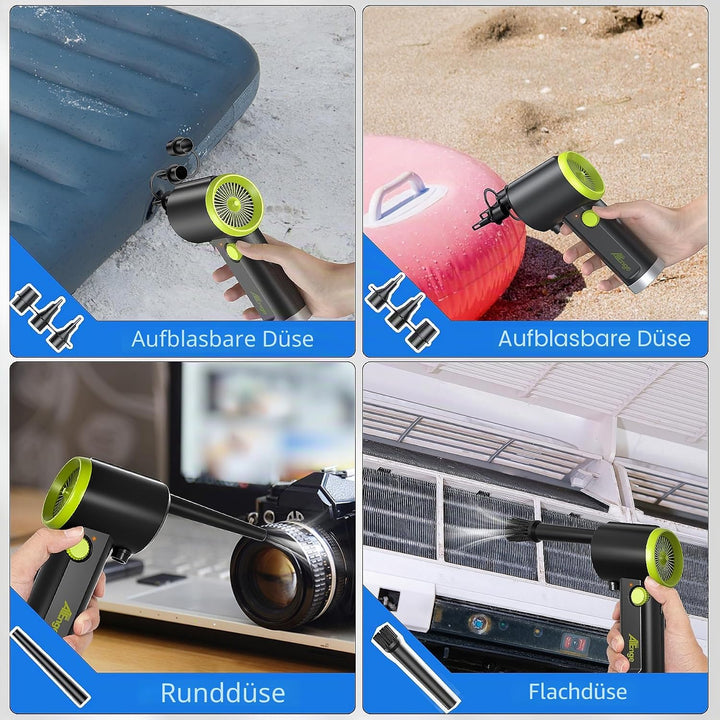 Elektrische Staubgebläse, Air Duster, 41000 RPM PC Reinigungsset, Handheld Schnurloser Luftstaub, Tr