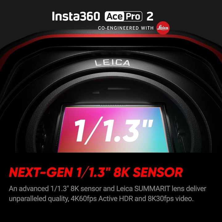 insta360 ACE PRO 2 | Action-Kamera, Co-Engineered mit Leica für aussergewöhnliche Bildgebung, 8K AI-