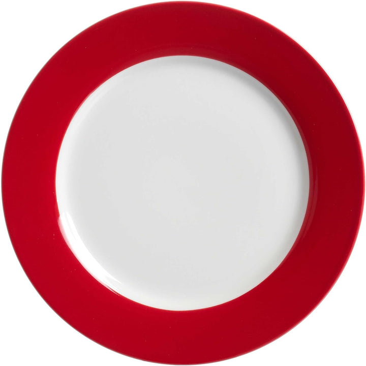 Ritzenhoff &amp; Breker Doppio Dessertteller, 1 Stück, Kuchenteller, Frühstücksteller, Porzellan, Rot, Ø