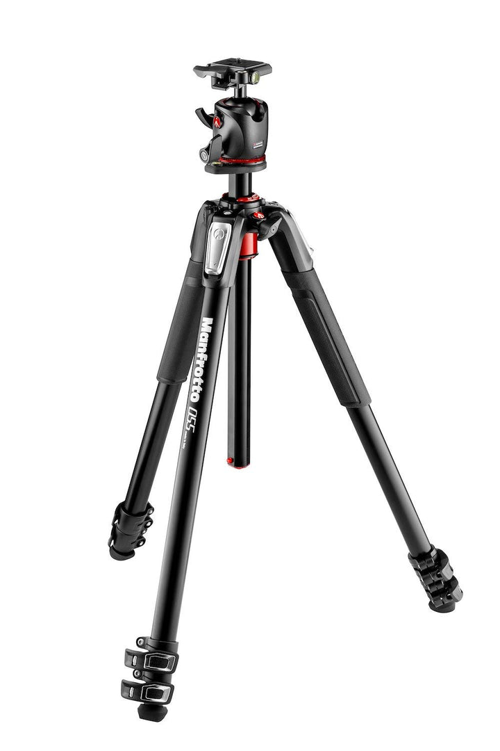 Manfrotto Stativ aus Aluminium, 3 Segmente, mit XPRO-Kugelkopf und 200PL-Platte Alu Stativ (mit 3 Se
