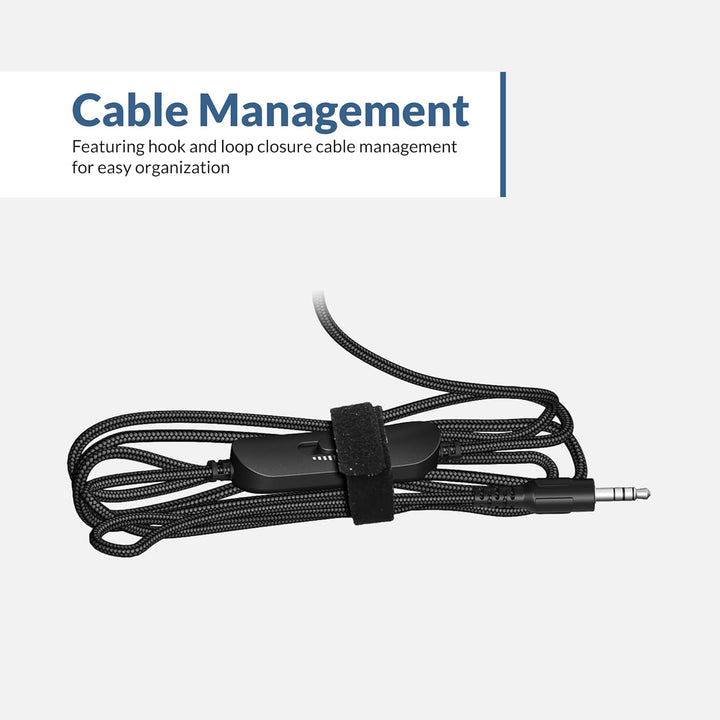 Cyber Acoustics Stereo-Headset, 3,5-mm-Anschluss, Inline-Lautstärkeregler, geräuschunterdrückendes