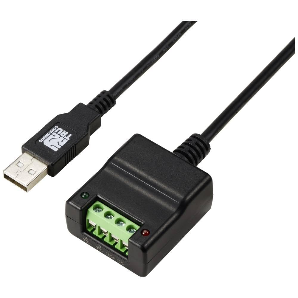 TRU Components TC-KW-190 Seriell Umsetzer USB, RS-485, RS-422 Anzahl Eingänge: 1 x Anzahl Ausgänge: