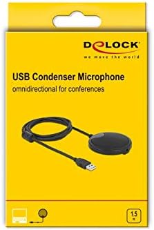 Delock USB Konferenzmikrofon Kondensator Mikrofon 360 Grad Omnidirektional Ideal für Aufnahmen von M