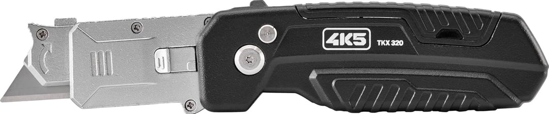 Cuttermesser, TKX 320, mit SK4 Trapezklinge | Schaber-Funktion, 45°/90° einstellbare Klinge, Integri
