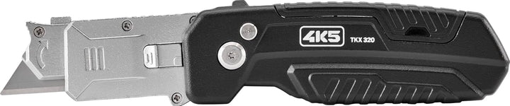 Cuttermesser, TKX 320, mit SK4 Trapezklinge | Schaber-Funktion, 45°/90° einstellbare Klinge, Integri
