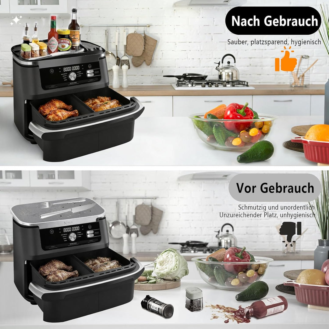 Airfryer Zubehör für Ninja AF500EU AF400EU AF451EU DZ401,Ninja Heissluftfritteuse Zubehör Aufbewahru