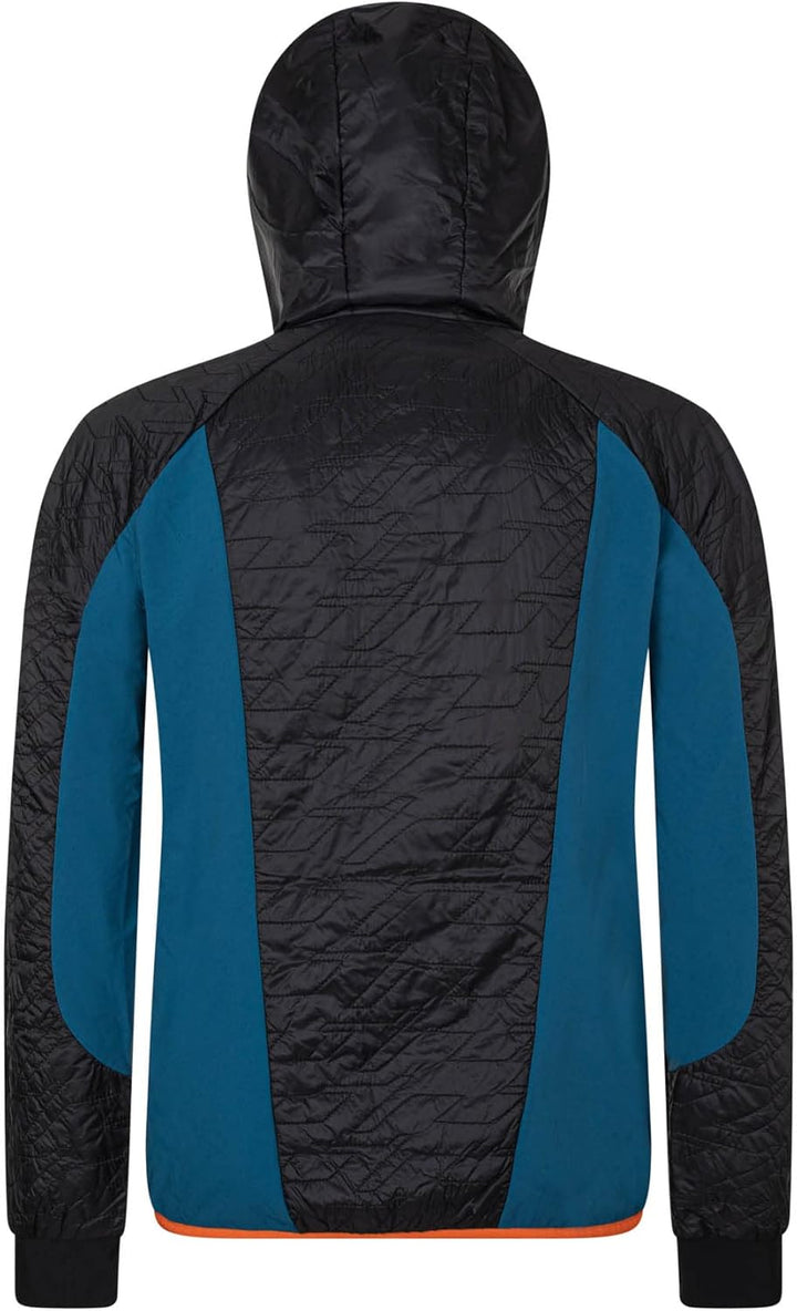 Rock Experience Herren Katmai Hoodie Hybrid Jacket S 0208 CAVIAR+1484 MOROCCAN BLUE+0630 FLAME, S 02
