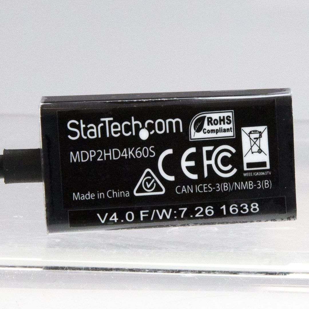 StarTech.com Mini DisplayPort auf HDMI Adapter - Aktiver mDP 1.4 zu HDMI 2.0 Video Kabel - 4K 60Hz -