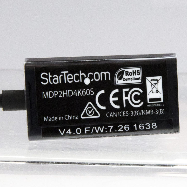 StarTech.com Mini DisplayPort auf HDMI Adapter - Aktiver mDP 1.4 zu HDMI 2.0 Video Kabel - 4K 60Hz -