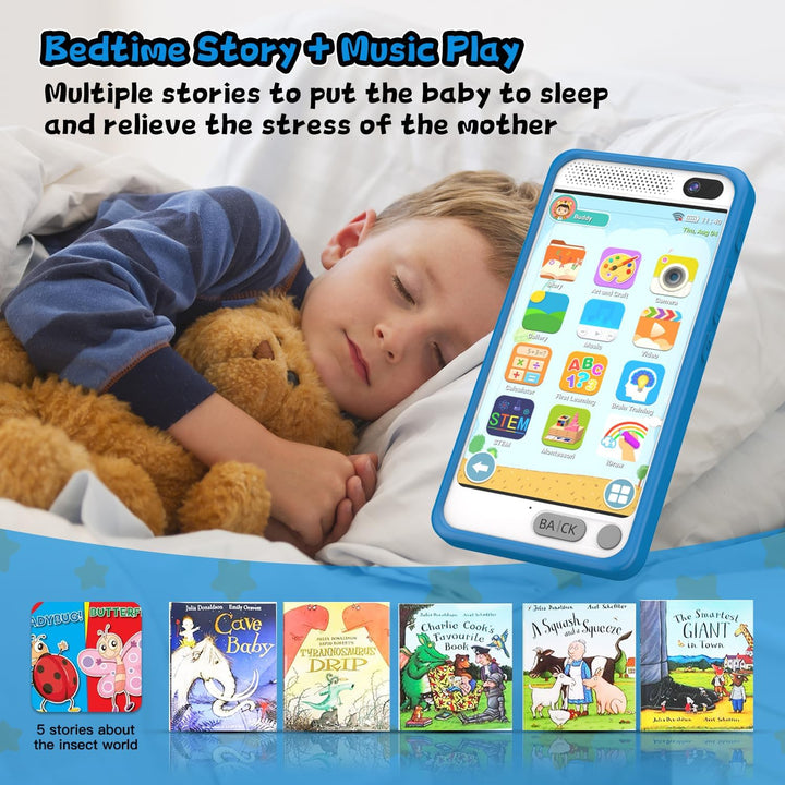 Kinder Handy Smartphone, Kinder Kamera Spielzeug mit Dual-Kamera, Weihnachten Geburtstag Geschenke a