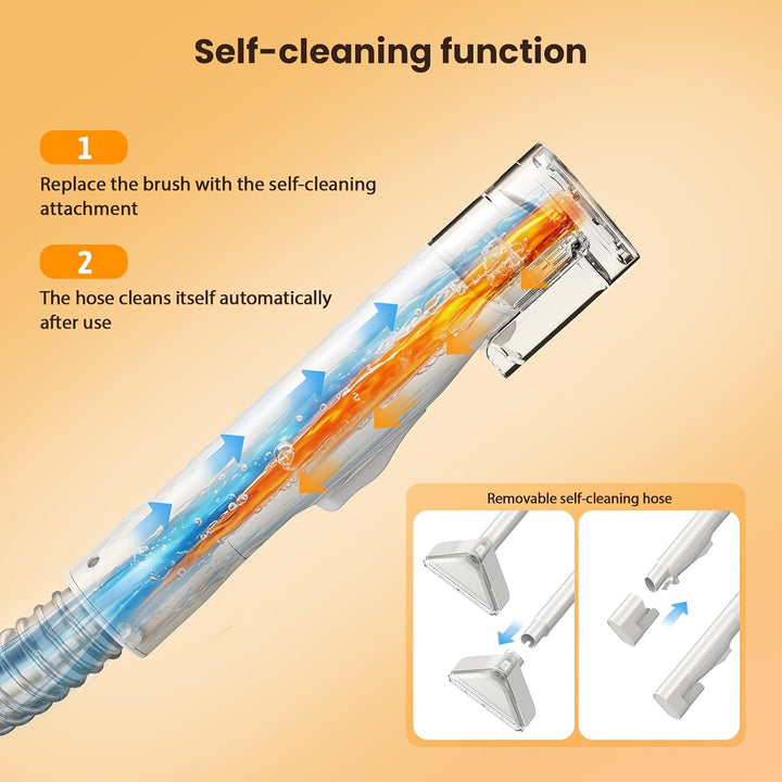 Polsterreiniger Gerät 17Kpa, 600W Teppichreiniger & Waschsauger Profi, Nasssauger Fleckenreiniger mi