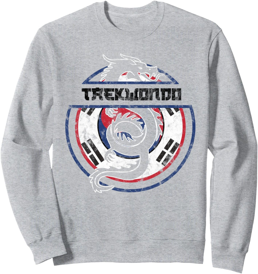 Taekwondo Student Martial Art Dragon Korean Flag Sweatshirt