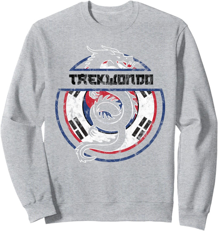 Taekwondo Student Martial Art Dragon Korean Flag Sweatshirt