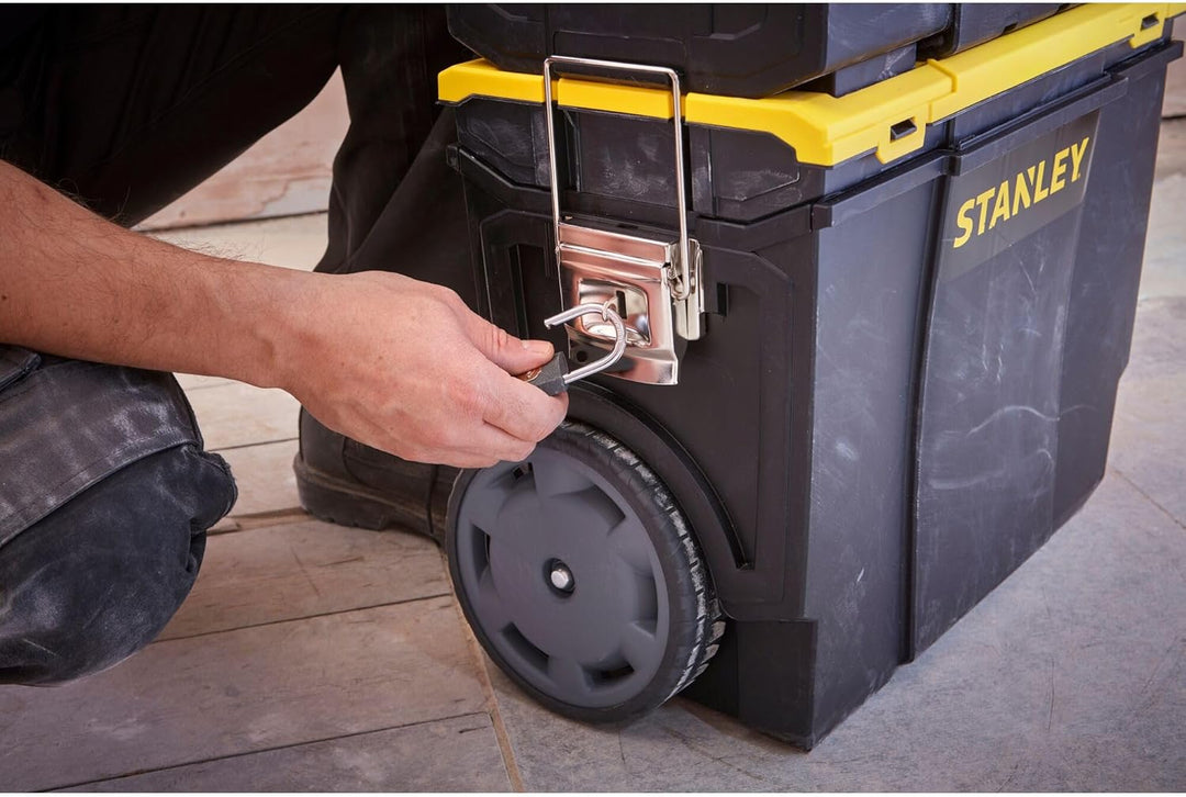 Stanley Mobile Werkzeugbox (48 x 57 x 29 cm, 2-in-1 Variante mit abnehmbarer Werkzeugbox, robuster T