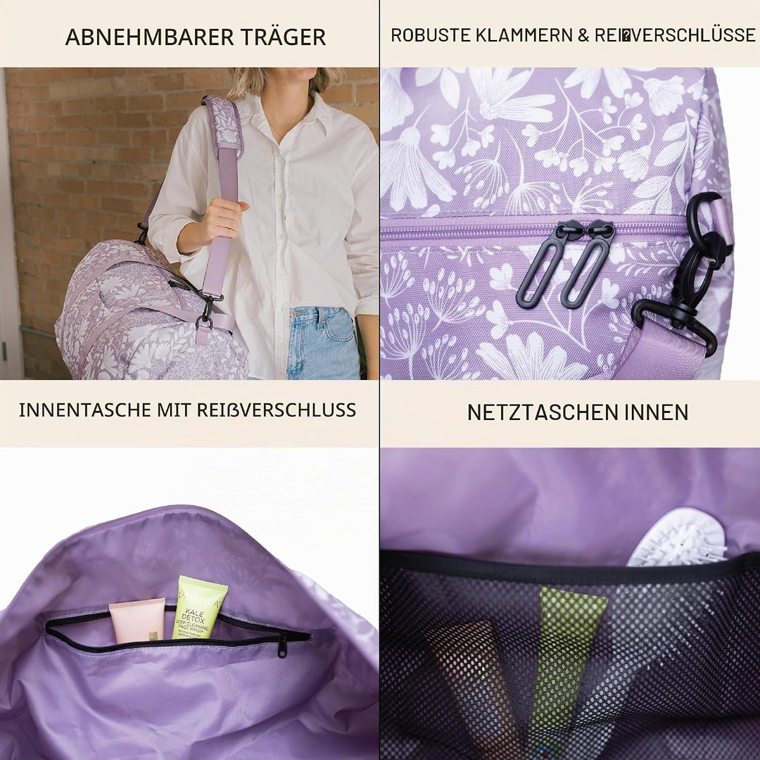Jadyn Unisex-Erwachsene Weekender Gepäck-Handgepäck L Dusty Lavendel, L Dusty Lavendel